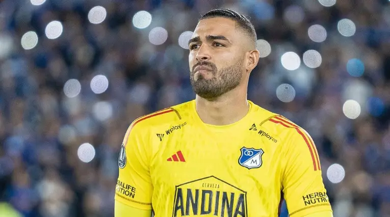 Álvaro Montero con Millonarios
