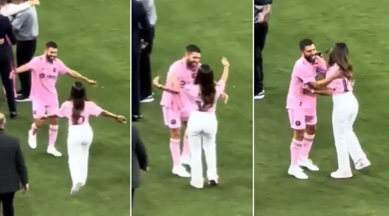 Antonella y Jordi Alba