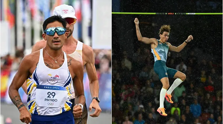 Brian Pintado y Armand Duplantis