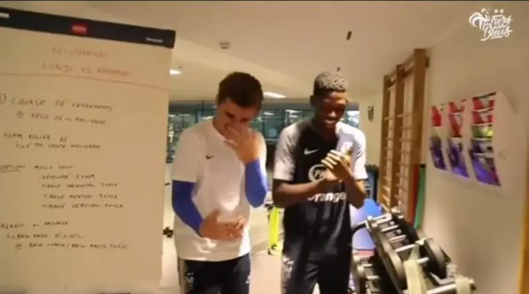 Antoine Griezmann y Ousmane Dembélé 