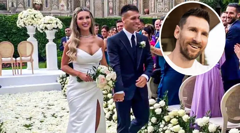 Boda de Lautaro Martínez sin Messi