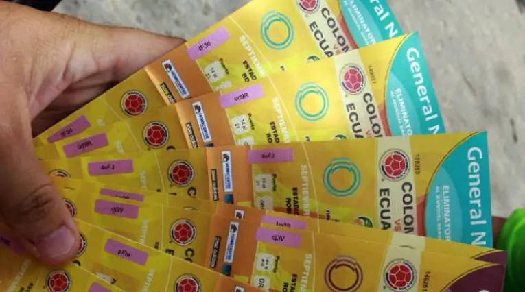 Boletas partidos eliminatorias