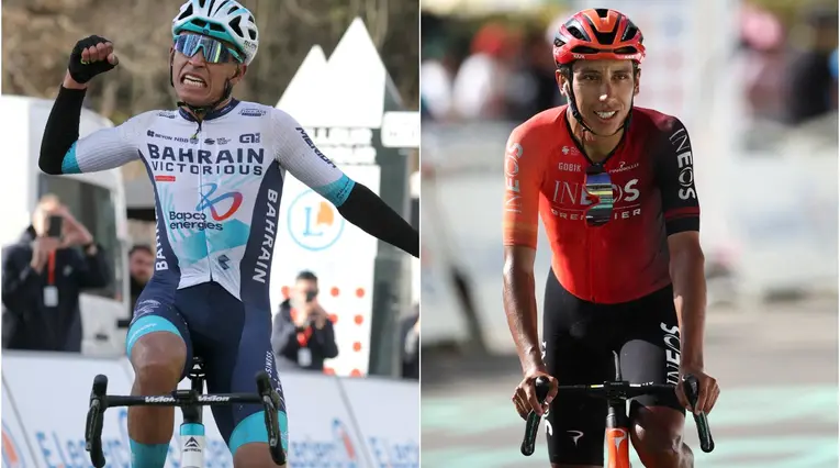 Santiago Buitrago y Egan Bernal
