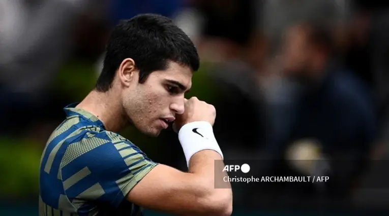 Carlos Alcaraz en el Masters 1000 de París