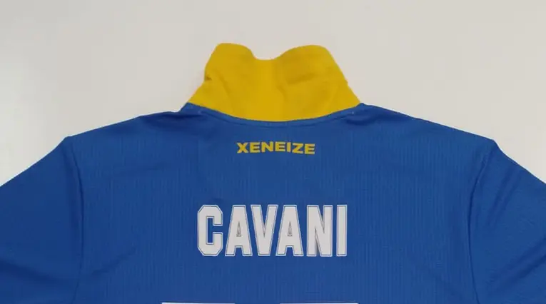Dorsal de Cavani en Boca Juniors