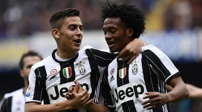 Paulo Dybala y Juan Guillermo Cuadrado