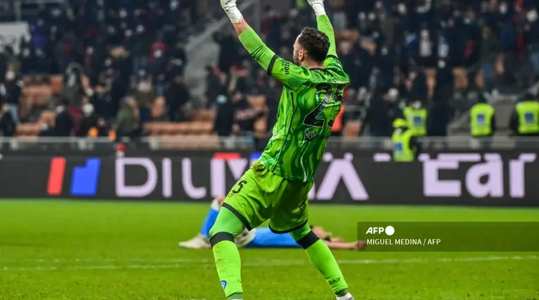 David Ospina, pieza fundamental en la victoria de Napoli ante Atalanta.
