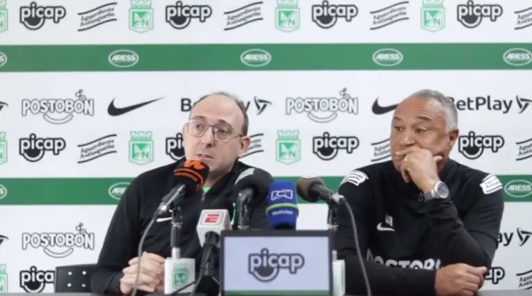 El director deportivo y técnico de Nacional hablaron sobre Tomás Ángel