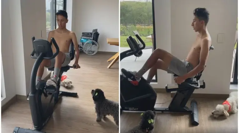 Egan Bernal en su recuperación