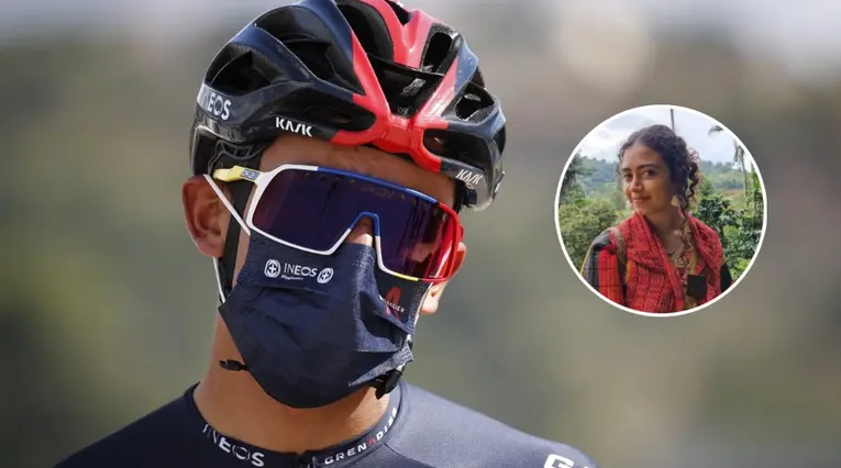 Egan Bernal y Sofía Petro