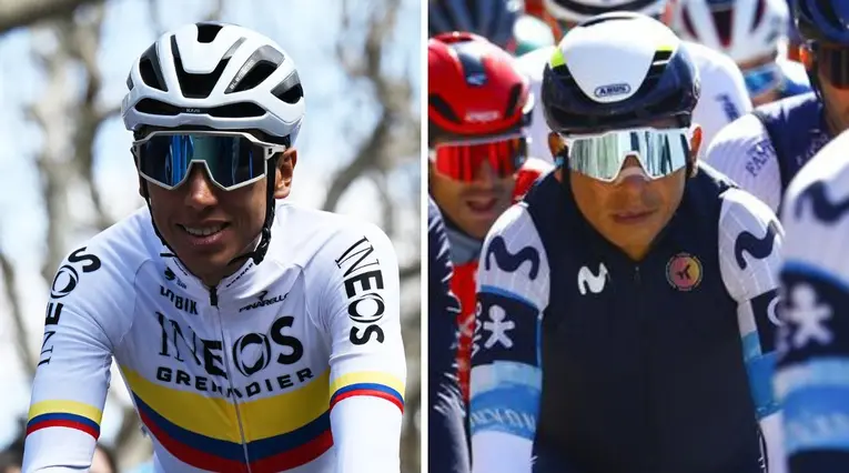Egan Bernal y Nairo Quintana en la Vuelta a Cataluña 2025