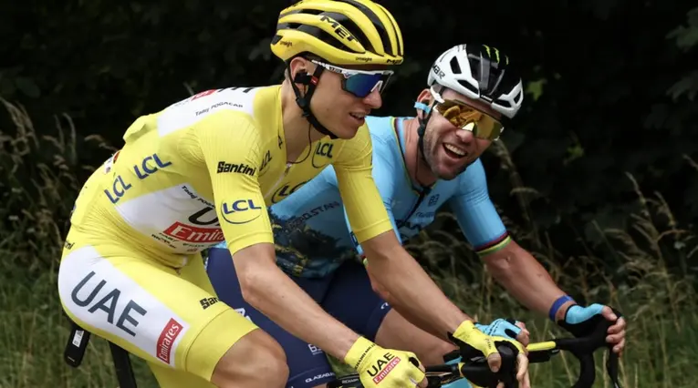 El insólito pedido que Cavendish hizo a Pogacar en el Tour de Francia