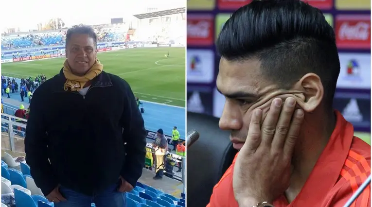 Falcao junto a su padre, Radamel García King