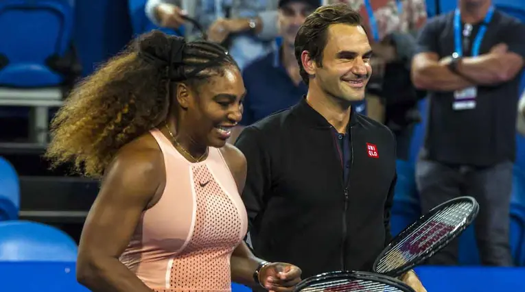 Serena Williams y Roger Federer