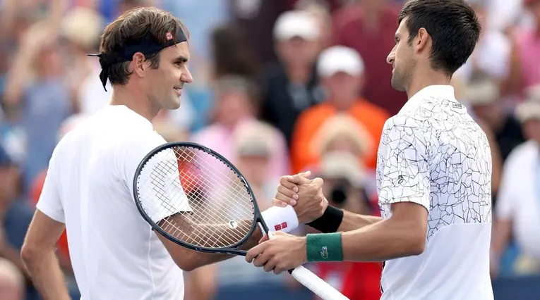 Roger Federer y Novak Djokovic