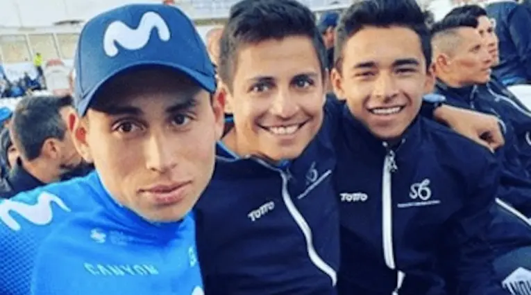 Esteban Chaves, Santiago Buitrago y Einer Rubio