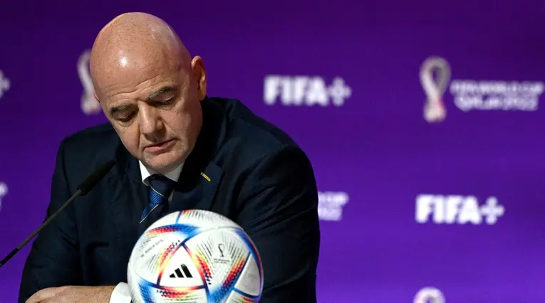 Gianni Infantino en el mundial de Qatar