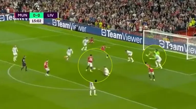 Gol Manchester United vs Liverpool Jadon Sancho