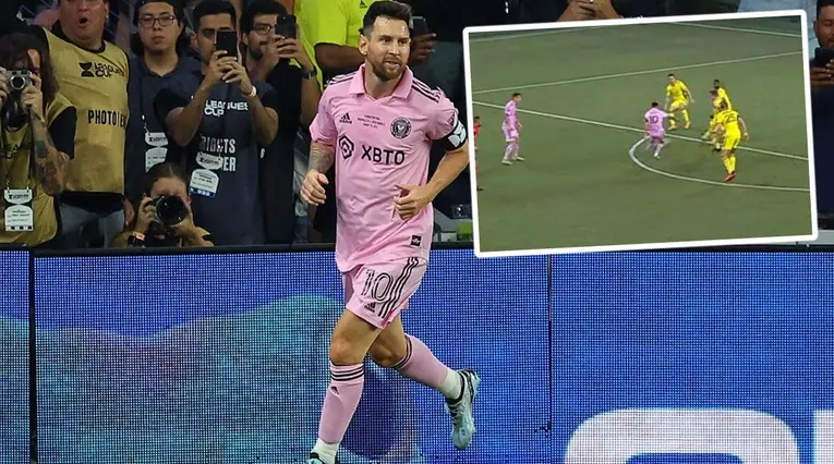 Gol de Messi - Nashville vs Inter Miami, final Leagues Cup