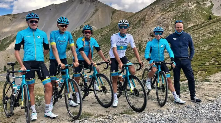 Harold Tejada con el Astana