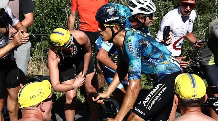 Harold Tejada con el Astana en el Tour de Turquía