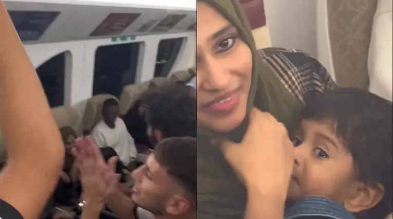 Hinchas argentinos Metro de Doha