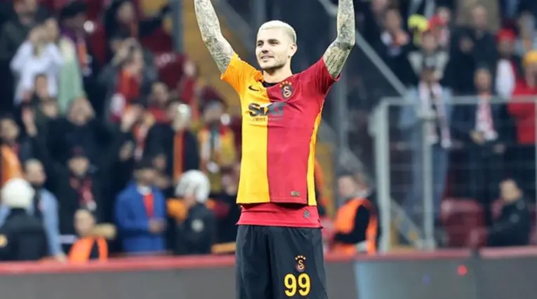 Icardi celebra un gol de Galatasaray