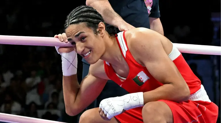 Imane Khelif, boxeadora argelina en los Juegos Olímpicos de París 2024