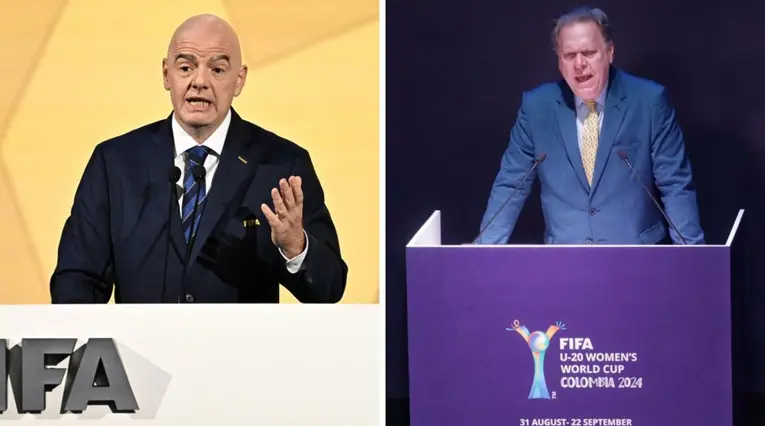 Gianni Infantino y Ramón Jesurún