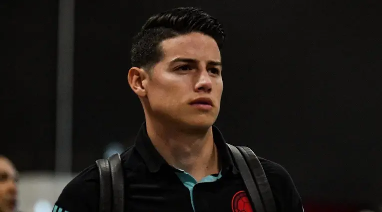 James Rodríguez en su regreso a la Selección Colombia
