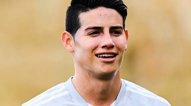 James Rodríguez en un partido de Olympiacos