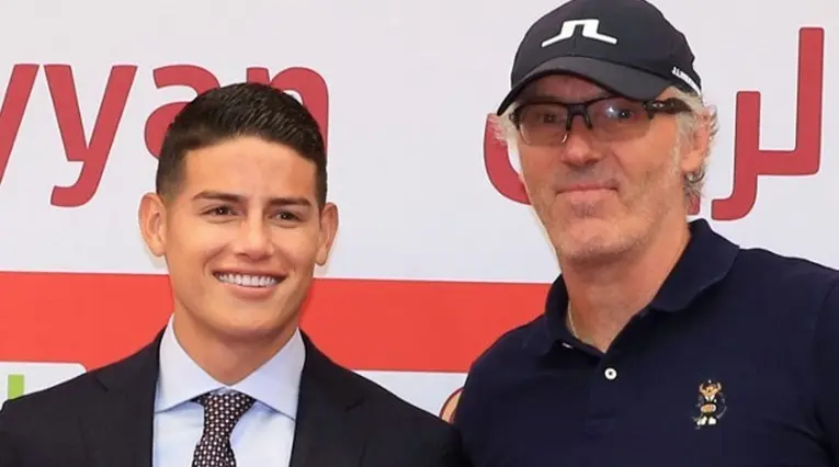 James Rodríguez y Laurent Blanc