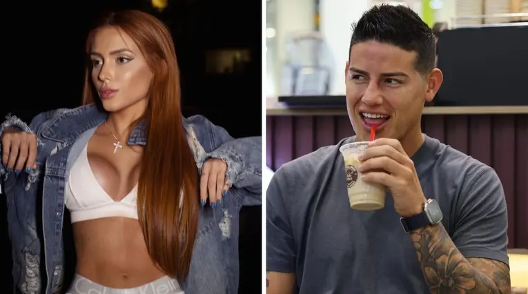 James Rodríguez e influencer de Brasil