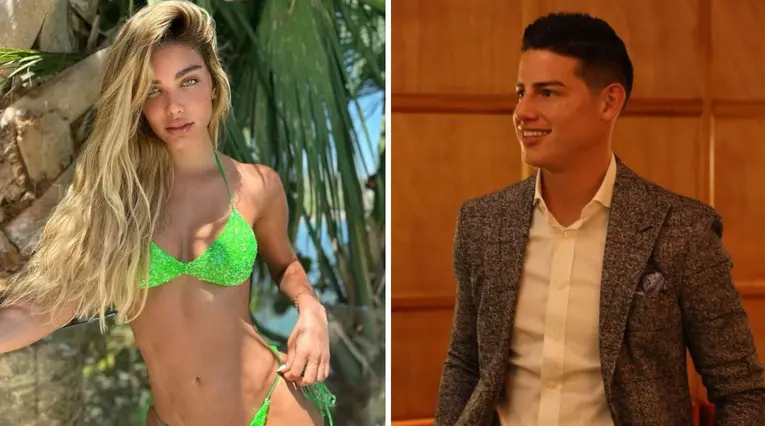 James Rodríguez y Aleska Génesis