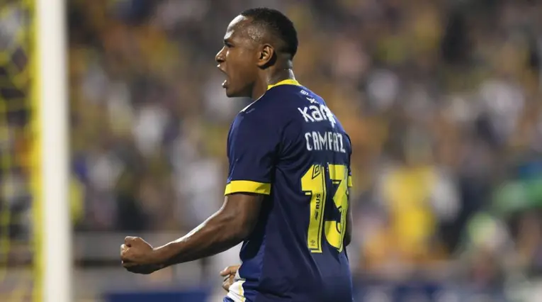 Jaminton Campaz marcó gol con Rosario Central