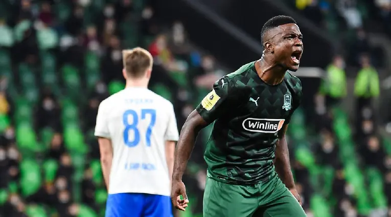 Jhon Córdoba en el Krasnodar