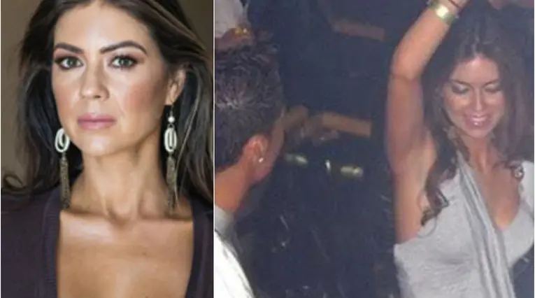 Kathryn Mayorga, denunciante de Cristiano Ronaldo. A la derecha juntos en Las Vegas (Estados Unidos)