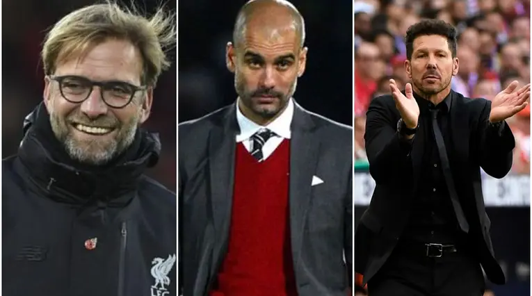Klopp, Guardiola y Simeone
