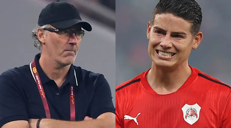 Laurent Blanc, técnico de James Rodríguez en Al Rayyan