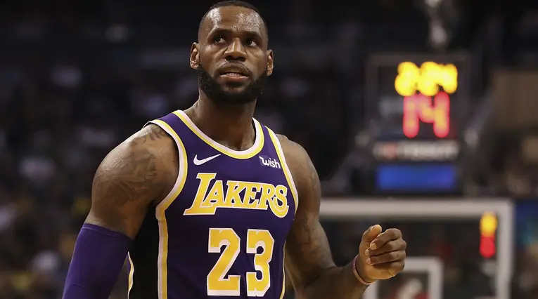 LeBron James, jugador de Los Lakers