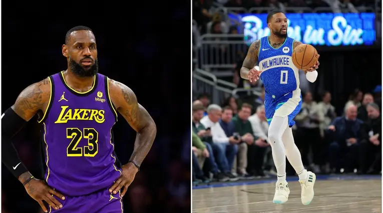 LeBron James y Damian Lillard