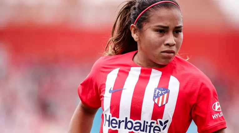 Leicy Santos con el Atlético de Madrid