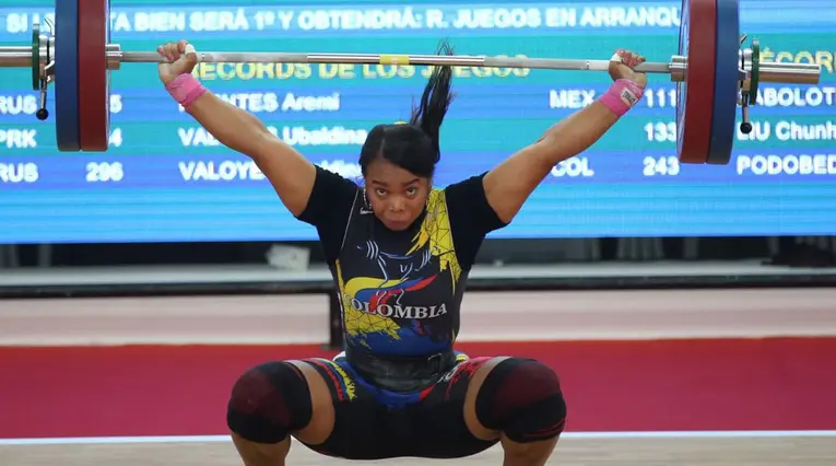 Leidy Solís, pesista colombiana