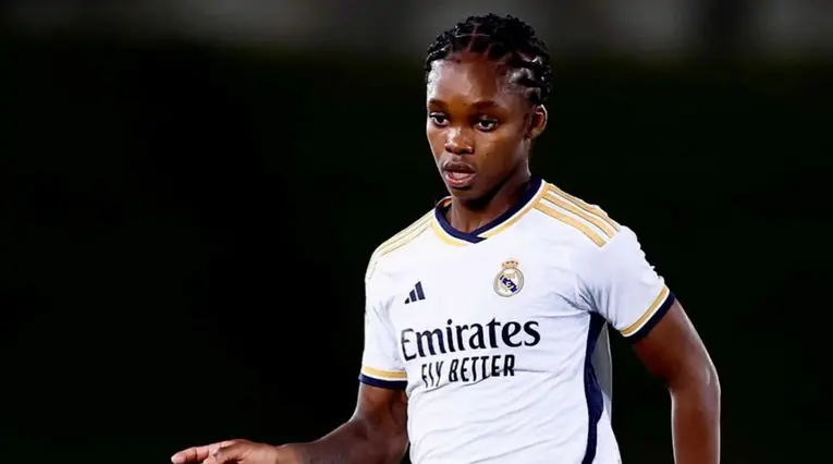 Linda Caicedo con el Real Madrid