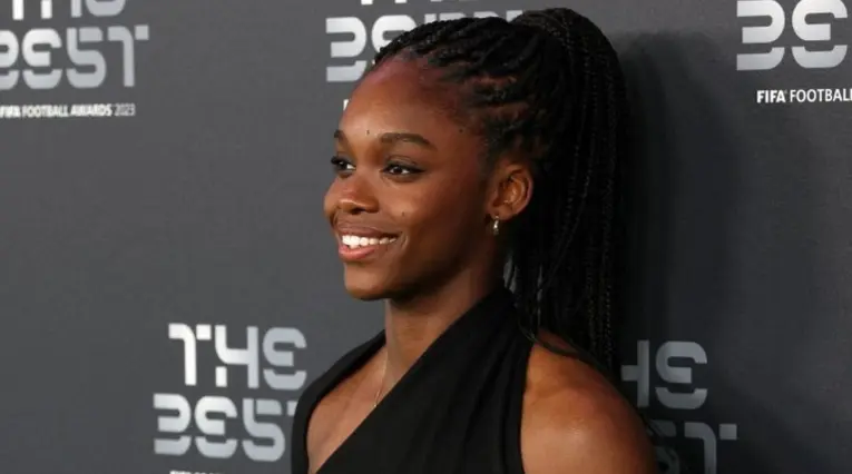 Linda Caicedo en los premios The Best