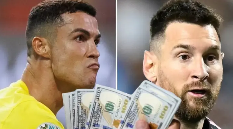 Revelan quién gana más plata entre Messi y Cristiano