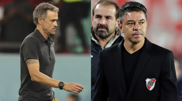 Luis Enrique y Marcelo Gallardo