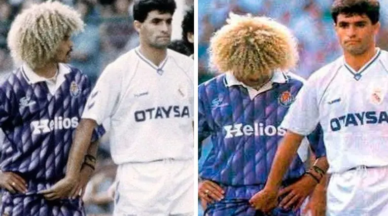 Míchel González y el Pibe Valderrama