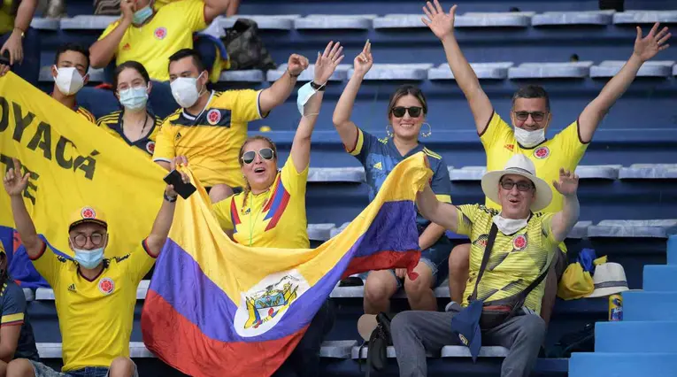 Hinchas Colombia Vs. Argentina