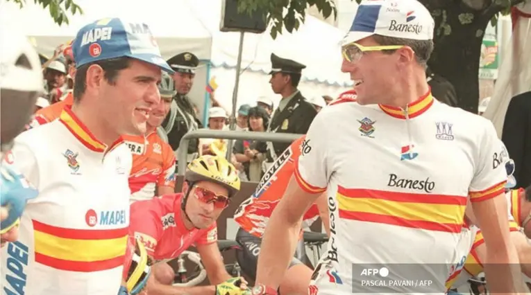 Miguel Indurain y Abraham Olano - Mundial de Ciclismo 1995
